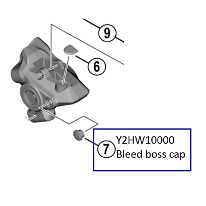 Shimano Bleed Boss Cap for Hydraulic Brake Caliper