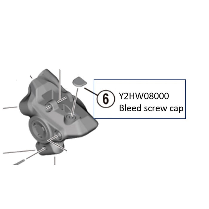 Shimano Bleed Screw Cap for Hydraulic Brake Caliper
