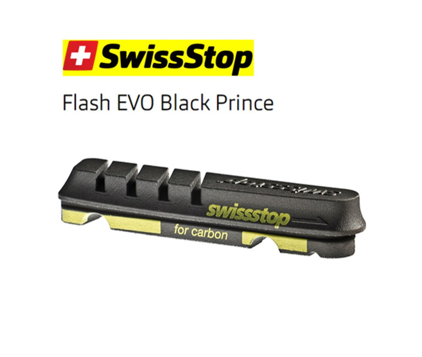 Swiss Stop Black Prince Brake Pad for Carbon Rims (Set of 4pcs)