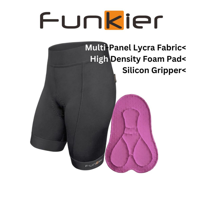 Funkier Women's Cycling Shorts Tights with High Density Foam Pad S1251-B13