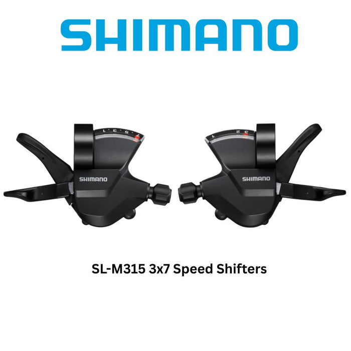 Shimano Flat Bar Shifter for 3x7 3x8 Speed SL-M315 (Pair)