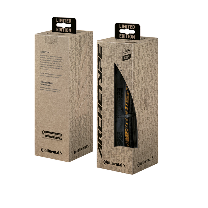 Continental Archetype TdF Tour de France Limited Edition Tubeless Ready Hookless Compatible Tires (Sold as a Pair)