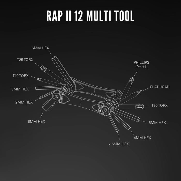 Lezyne Rap II Compact Multi Tool for Bicycles