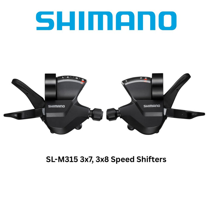 Shimano Flat Bar Shifter for 3x7 3x8 Speed SL-M315 (Pair)