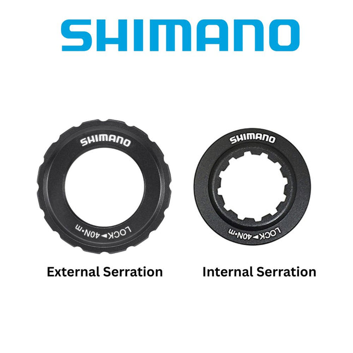 Shimano Brake Rotor Lock Ring (Internal or External Serration)