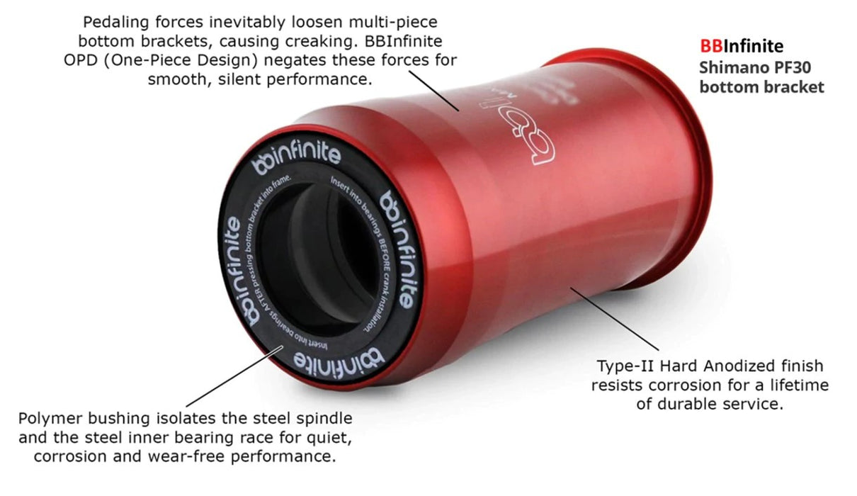 BBInfinite Bottom Bracket BB30 Ceramictech