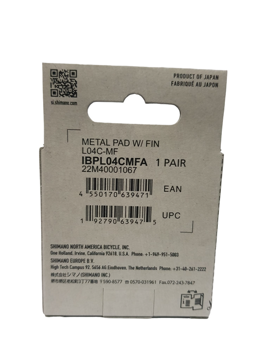 Shimano Disc Brake Pads L04C (Metal)