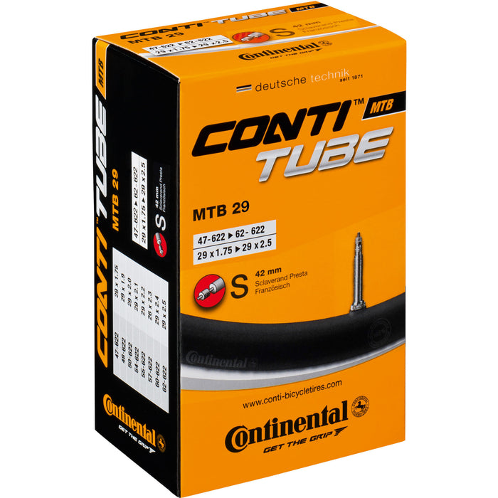 Continental MTB 29 Tube 29 inch 1.75-2.5" Presta/Schrader Valve