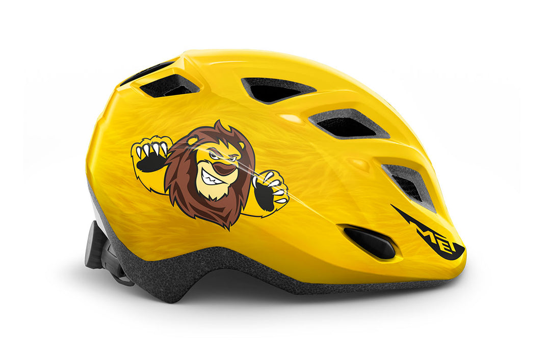 MET Kid's Helmet Elfo Genio Yellow Lion