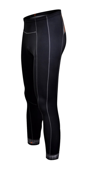 Funkier Men's Long Cycling Tights with High Density Foam Pad