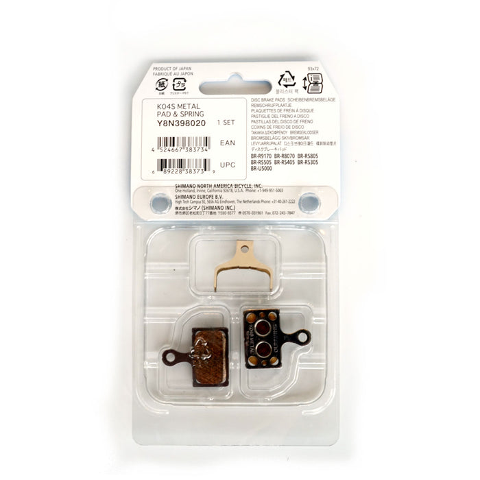 Shimano Disc Brake Pads K04S (Metal)