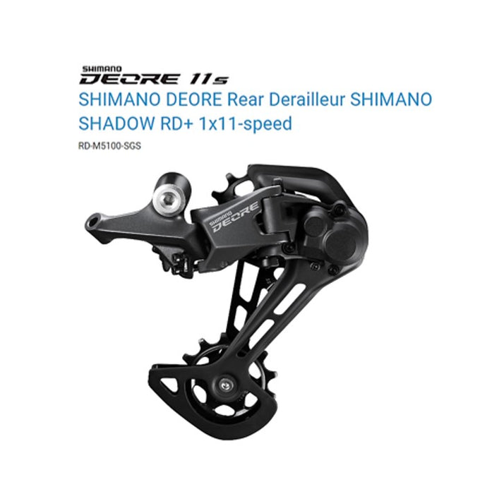 Shimano Rear Deraileur for MTB Bike Bicycle RD-M5100 SGS Deore 1x11 Speed