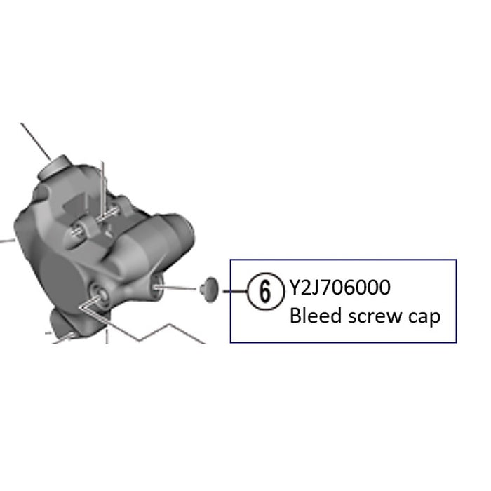 Shimano Bleed Screw Cap for Hydraulic Brake Caliper