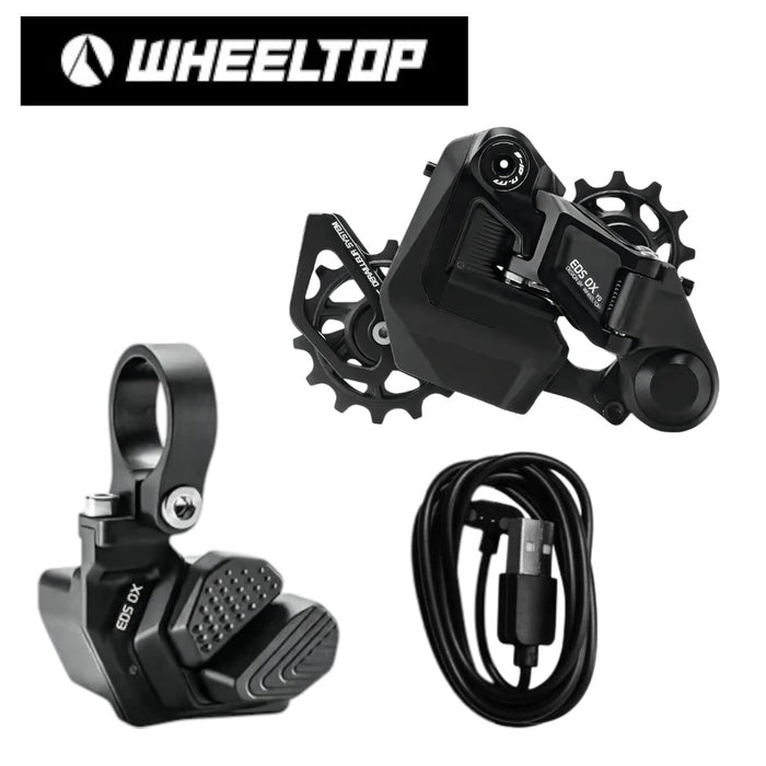 Wheeltop EDS OX 2.0 Flat Bar Shifter and Rear Derailuer Set for 3-14 Speeds