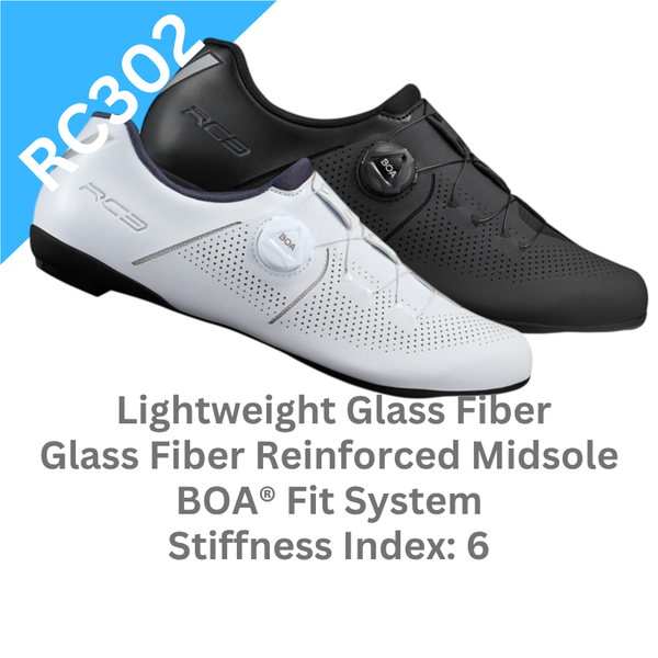 Shimano SPD-SL Road Cycling Shoes SH-RC302 (Wide Fit) — Bike Stop