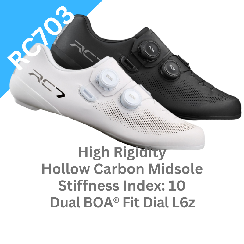 Shimano SPD-SL Road Cycling Shoes SH-RC703 (Wide Fit) — Bike Stop