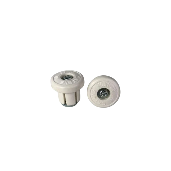 Cateye Bar End Plug White (Pair)