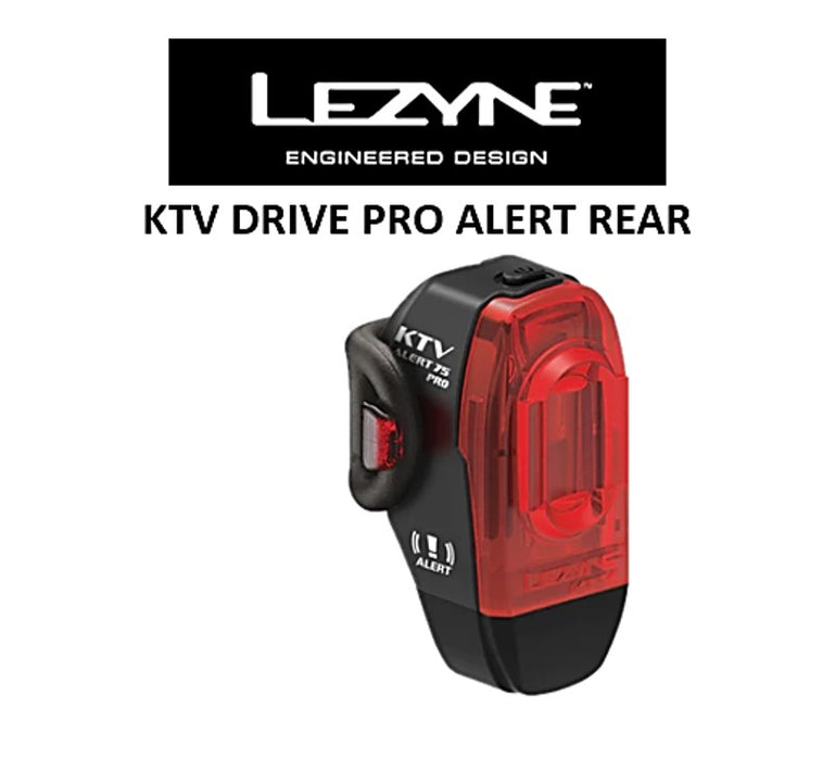 LEZYNE Y14 KTV Pro Alert Drive Light Rear 75 Lumen Black