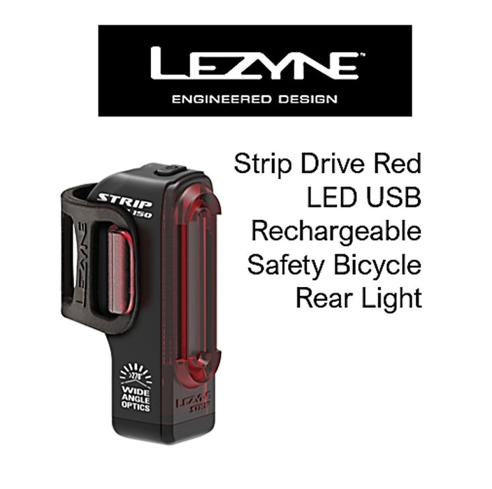 Lezyne Strip Drive Red 150 Lumen Rear Light