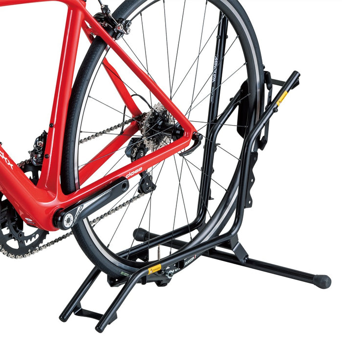 Minoura 2-Way Bike Storage Stand to Store Bicycle Vertically or Horizontally