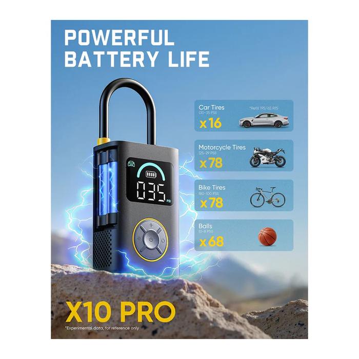 Fanttik X10 Pro Portable Tire Inflator Electric Pump