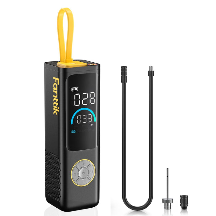 Fanttik X9 Apex Portable Tire Inflator Electric Pump USB C Rechargable