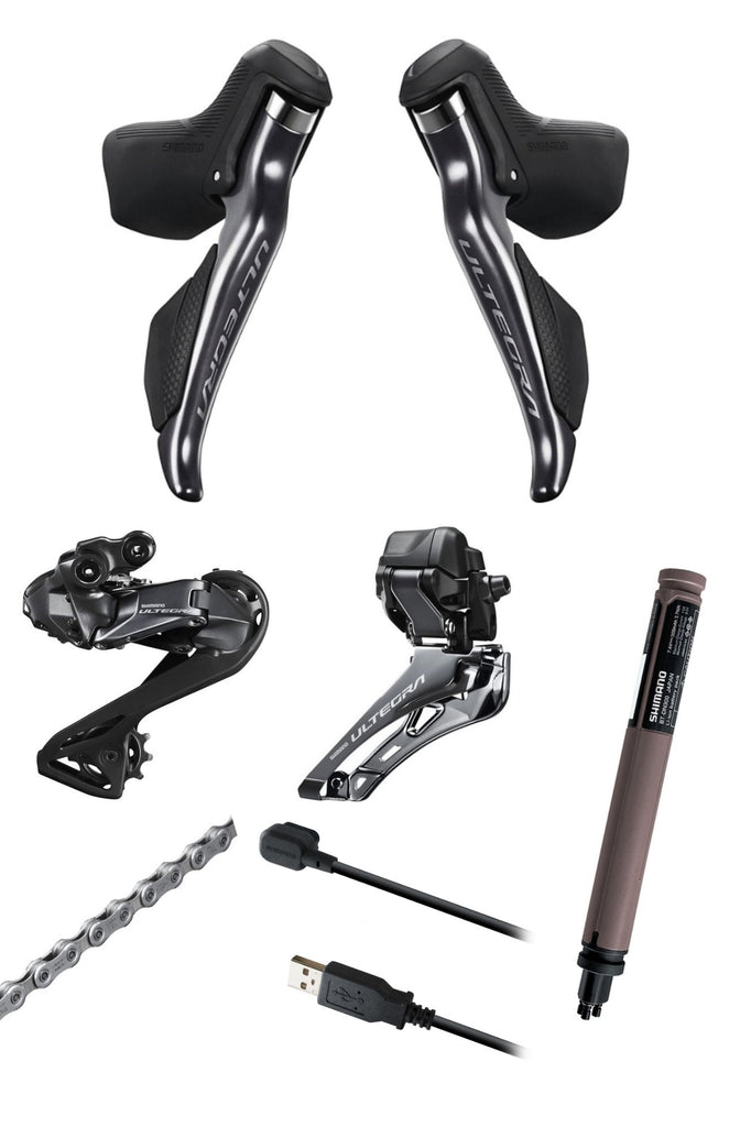 パーツ Shimano ultegra st-r8150,fd-r8150,bt-300 Shimano Ultegra Di2 FD-R8150 Front Derailleur - 2x12-speed - black