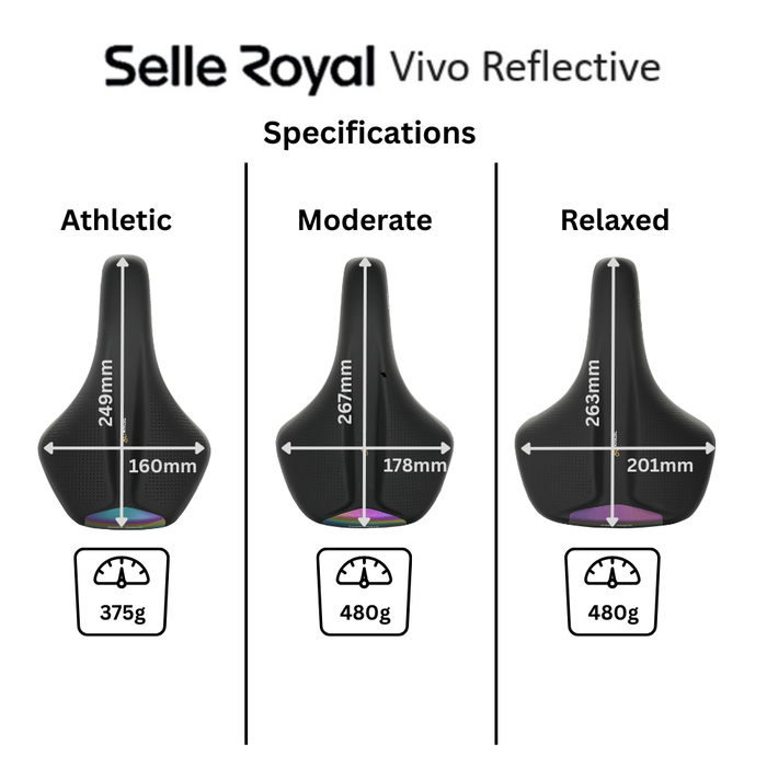 Selle Royal Vivo Reflective Bicycle Saddle