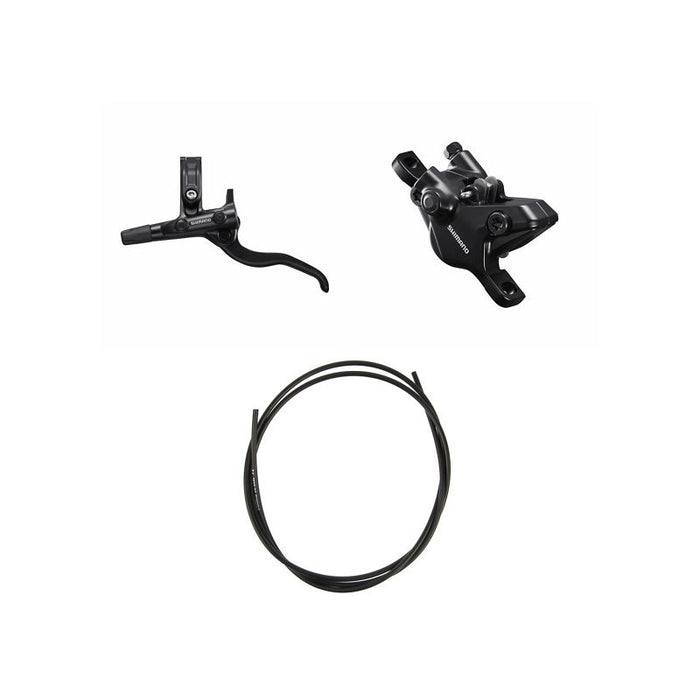 Shimano Disc Brake Assembled Set BL-M4100 BR-MT410 Black with Resin Brake Pad (Pair)