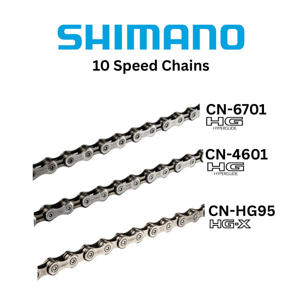 Shimano Bicycle Chain for 10 Speed CN-6701 CN-4601 CN-HG95 — Bike Stop