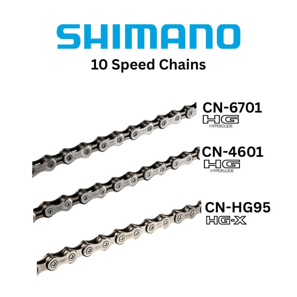 Shimano Bicycle Chain for 10 Speed CN-6701 CN-4601 CN-HG95 — Bike Stop