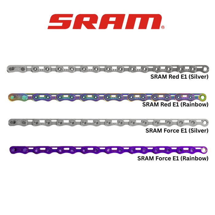 SRAM Red Force Rival AXS 12 / 13 Speed chain with Flat Top Powerlock Link