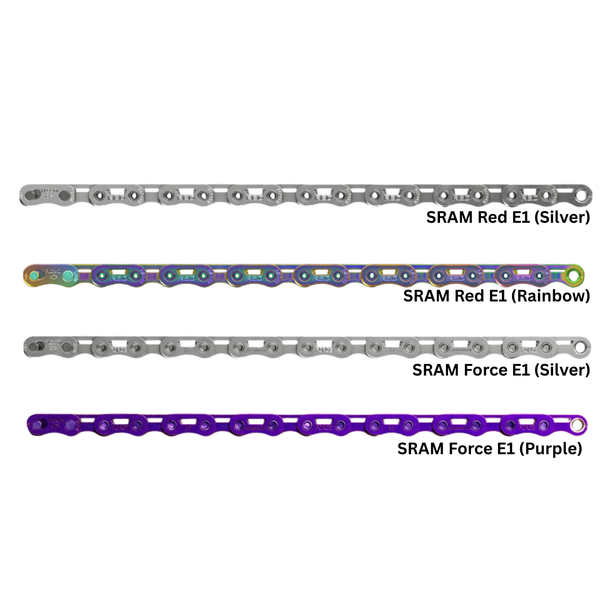 SRAM Red Force Rival AXS 12 / 13 Speed chain with Flat Top SRAM Red Force Rival AXS 12 / 13 Speed chain with Flat Top
