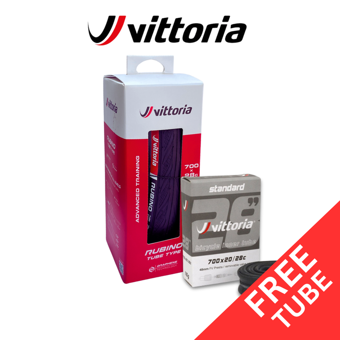 Vittoria Rubino V Tubed Clincher Road Tire with Graphene 2.0