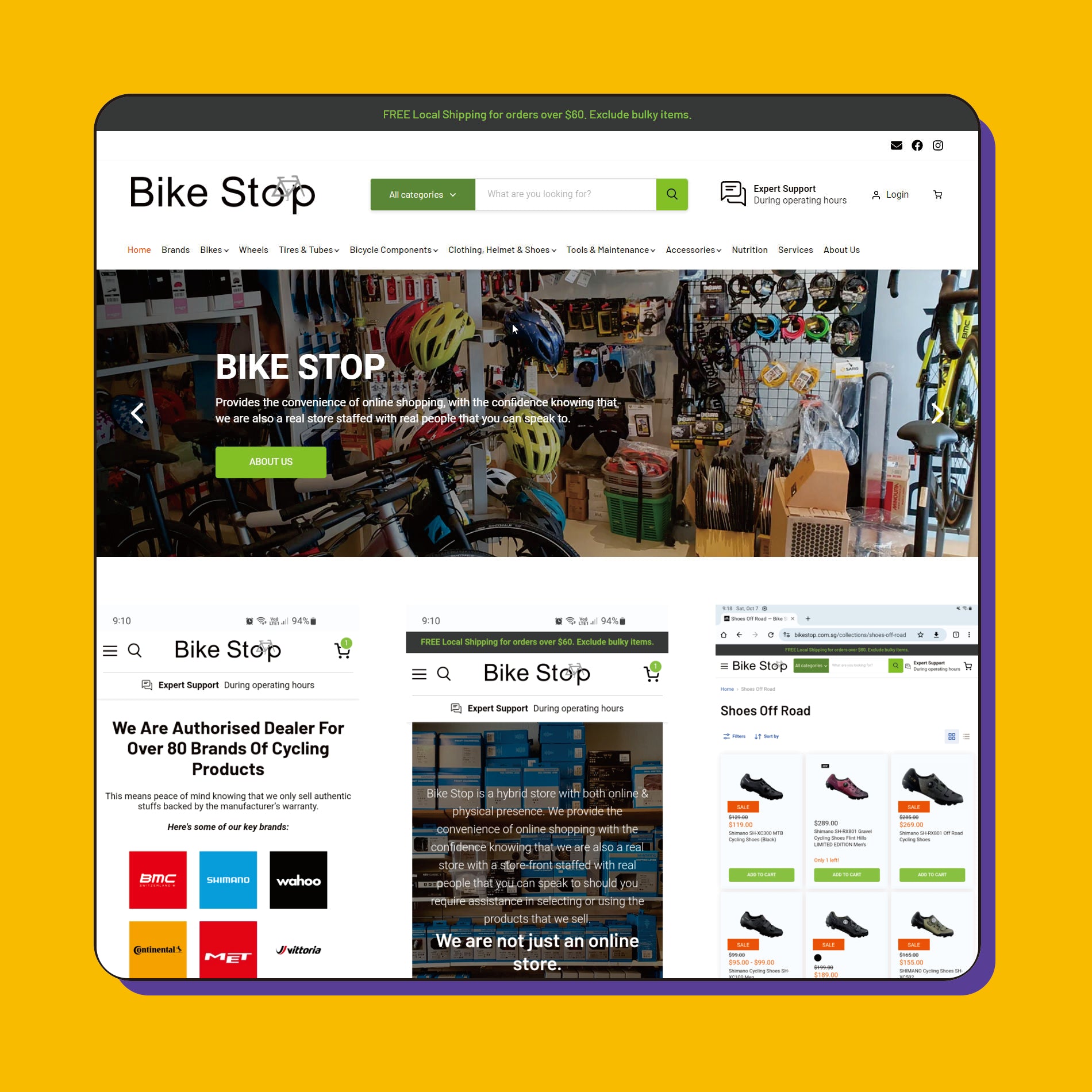 online bike stop