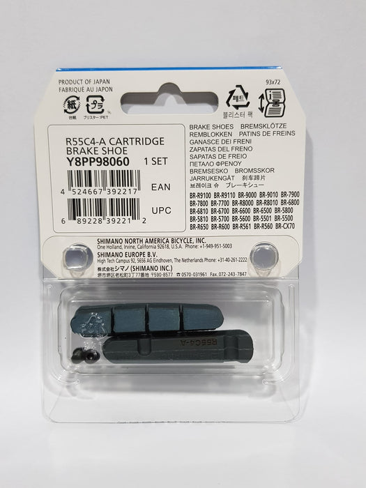 Shimano Brake Pad R55C4-A for Carbon Rims 2-piece pack (1mm thinner)
