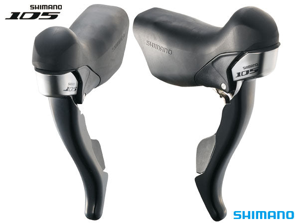 Shimano 105 ST-5700 STI Shifter Set for 2x10 Speed (Black)