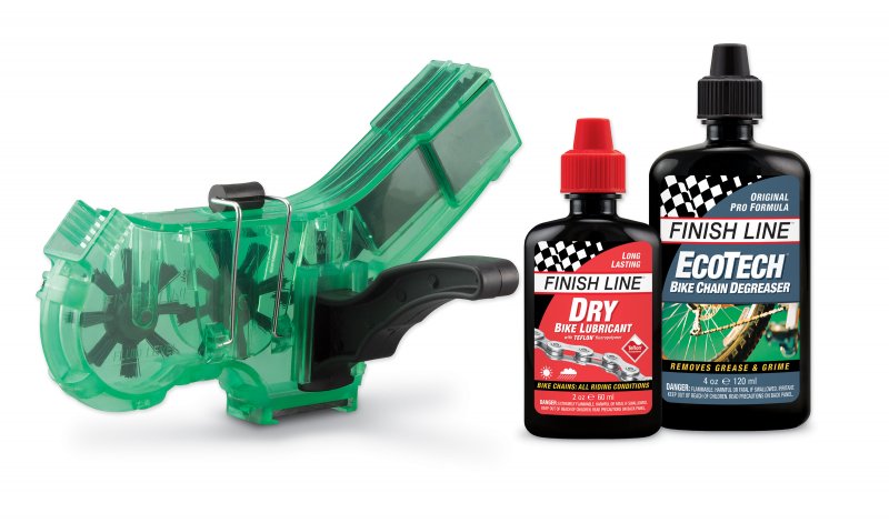 Finish Line Pro Bike Chain Cleaner Kit with Degreaser and Dry Lubricant