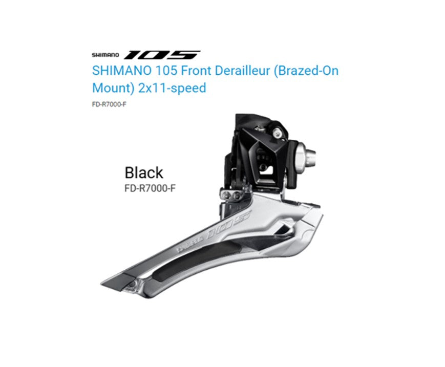 SHIMANO 105 R7000 Front Derailleur Brazed On FD-R7000 — Bike Stop