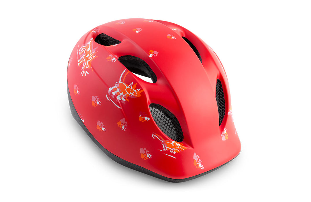 MET Kid's Helmet Buddy Red Animals