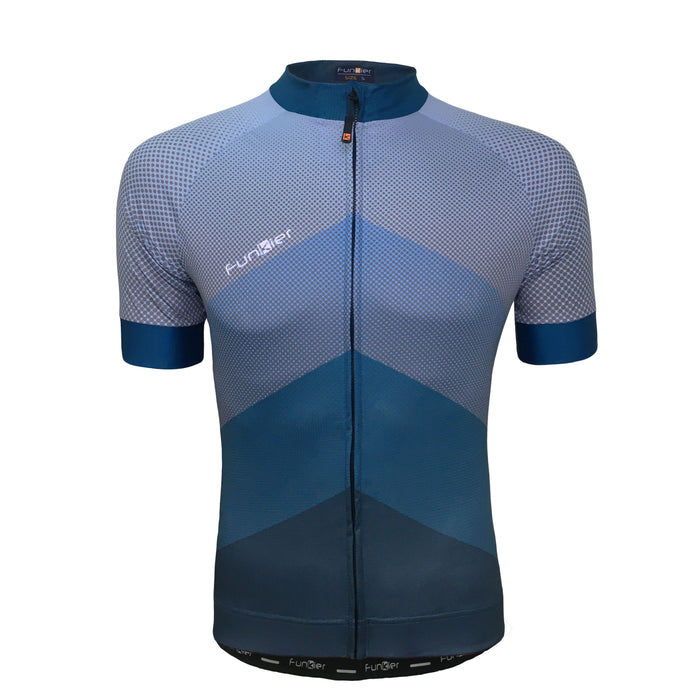Funkier Men's Pro Short Sleeve Cycling Jersey J848 Blue