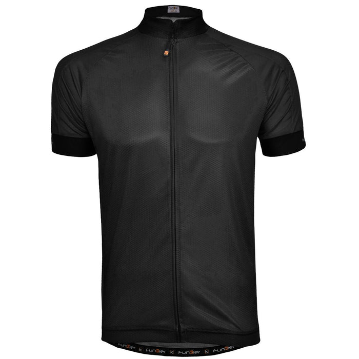 Funkier Men's Active Short Sleeve Cycling Jersey J930 Black