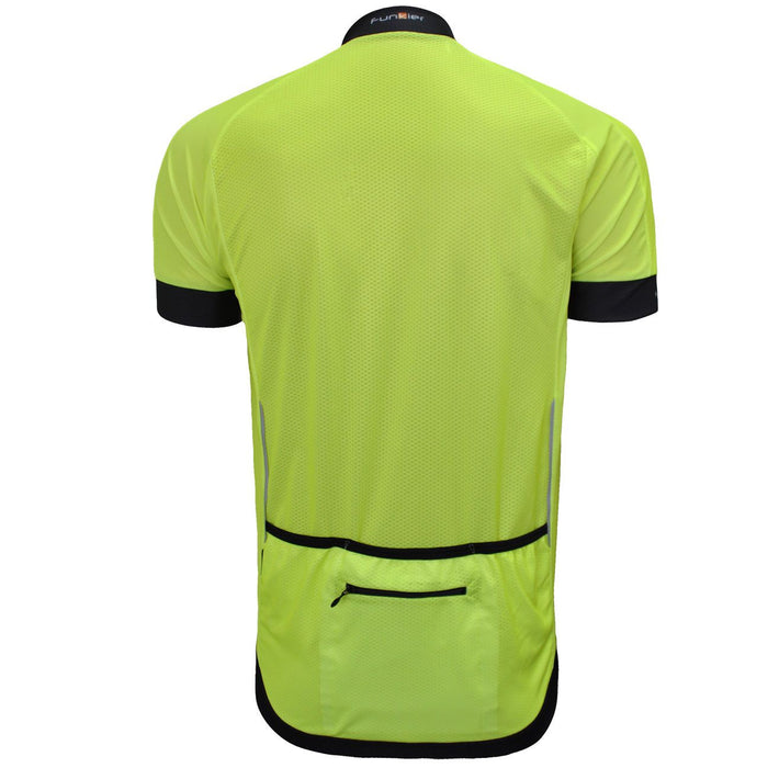 Funkier Men's Active Short Sleeve Cycling Jersey J930 Fluoro Yellow (ANY 2 for $99)