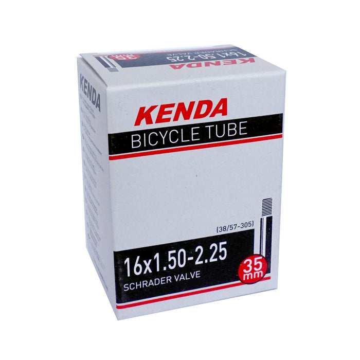 Kenda Bicycle Tire Inner Tube 16 inch 1.50/2.25" Schrader Valve